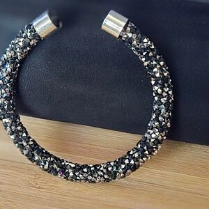 Swarovski Women's Black and Silver  bracelet Jewelry